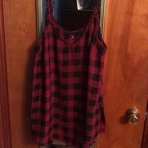 Torrid plaid cami size 2